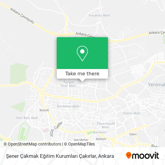 Şener Çakmak Eğitim Kurumları Çakırlar map