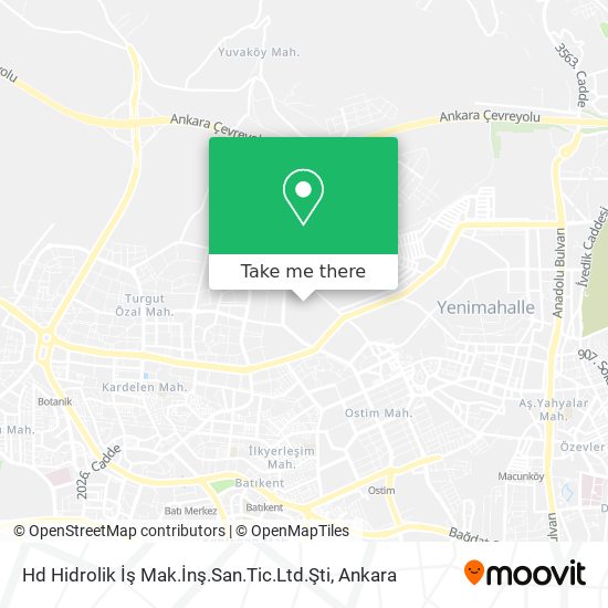 Hd Hidrolik İş Mak.İnş.San.Tic.Ltd.Şti map