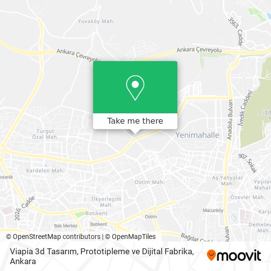 Viapia 3d Tasarım, Prototipleme ve Dijital Fabrika map