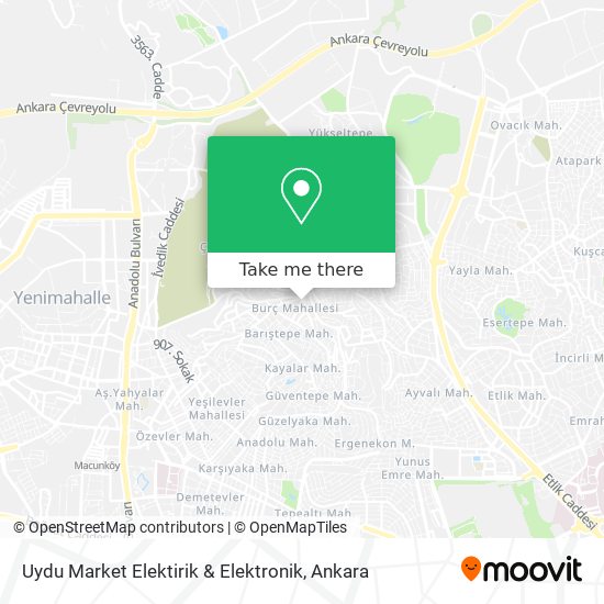 Uydu Market Elektirik & Elektronik map