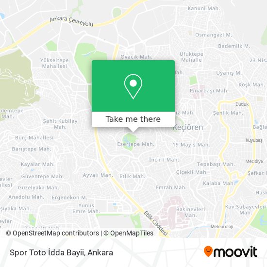 Spor Toto İdda Bayii map