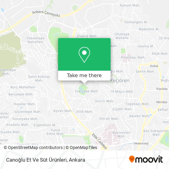 Canoğlu Et Ve Süt Ürünleri map