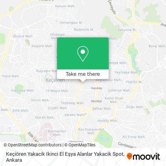 Keçiören Yakacik Ikinci El Eşya Alanlar Yakacik Spot map