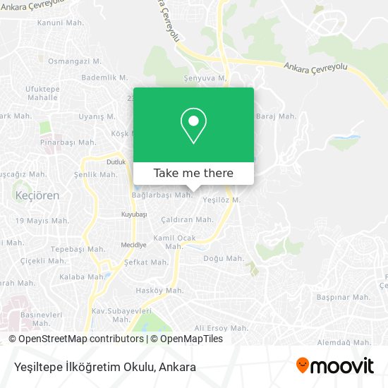 Yeşiltepe İlköğretim Okulu map
