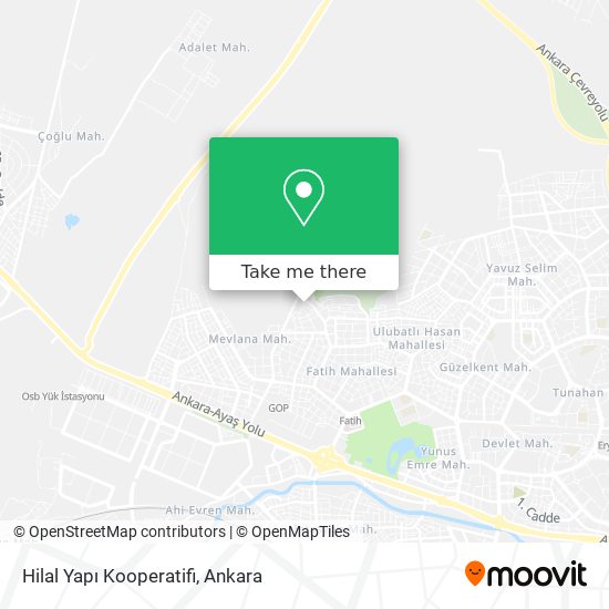 Hilal Yapı Kooperatifi map