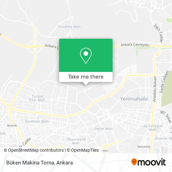 Büken Makina Torna map