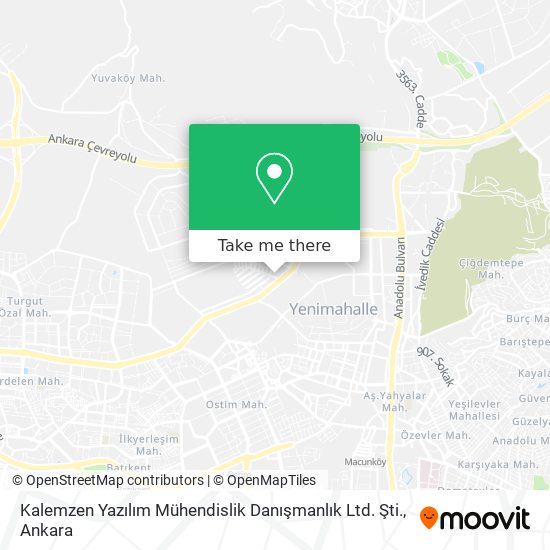 Kalemzen Yazılım Mühendislik Danışmanlık Ltd. Şti. map