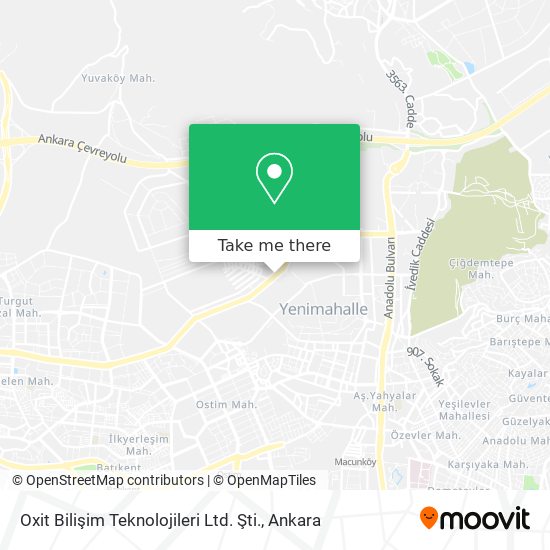 Oxit Bilişim Teknolojileri Ltd. Şti. map