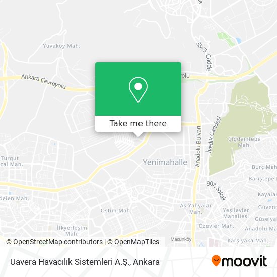 Uavera Havacılık Sistemleri A.Ş. map