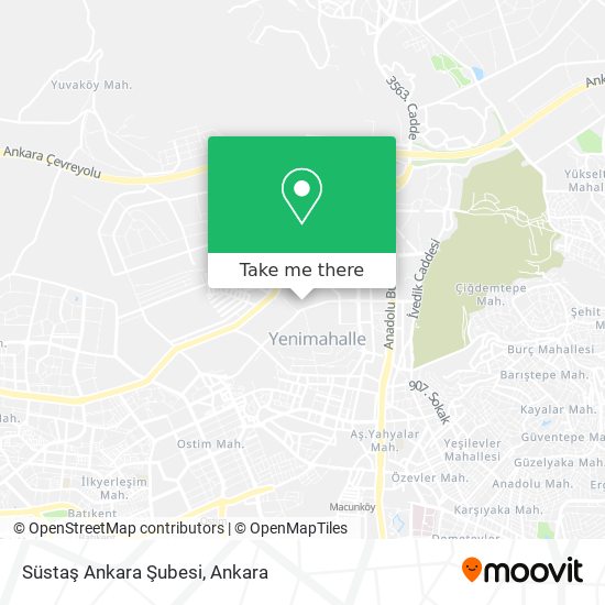 Süstaş Ankara Şubesi map
