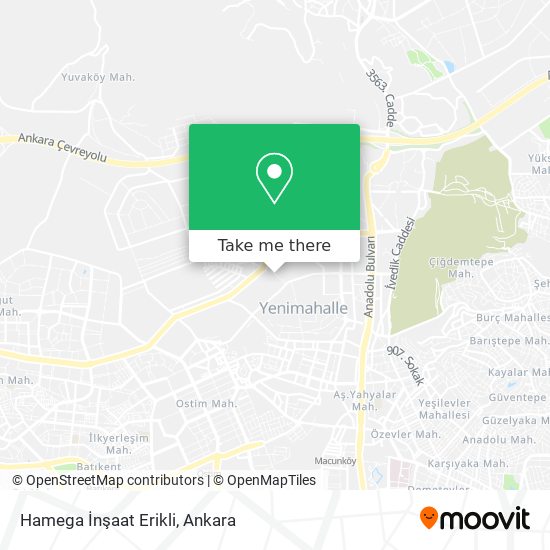 Hamega İnşaat Erikli map