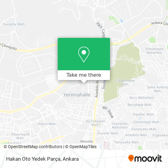 Hakan Oto Yedek Parça map