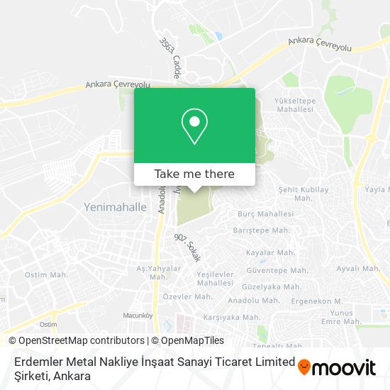 Erdemler Metal Nakliye İnşaat Sanayi Ticaret Limited Şirketi map
