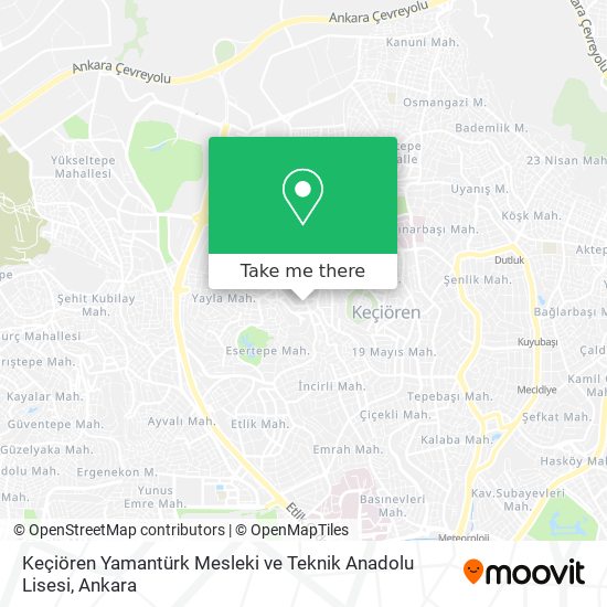 Keçiören Yamantürk Mesleki ve Teknik Anadolu Lisesi map