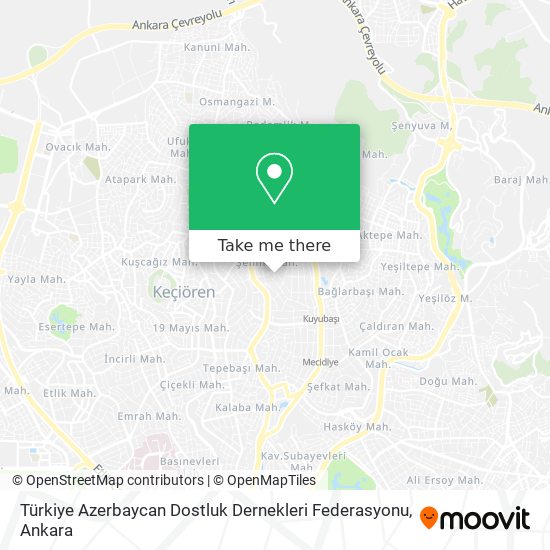 Türkiye Azerbaycan Dostluk Dernekleri Federasyonu map