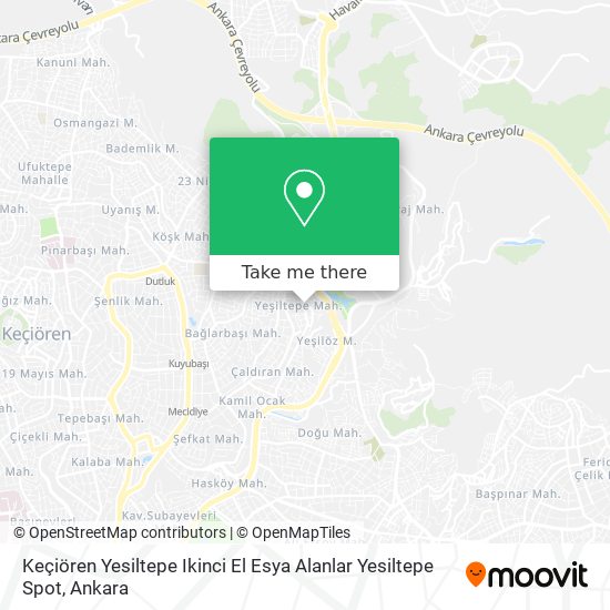 Keçiören Yesiltepe Ikinci El Esya Alanlar Yesiltepe Spot map