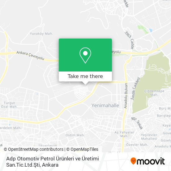 Adp Otomotiv Petrol Ürünleri ve Üretimi San.Tic.Ltd.Şti map