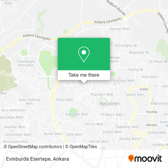 Evinburda Esertepe map