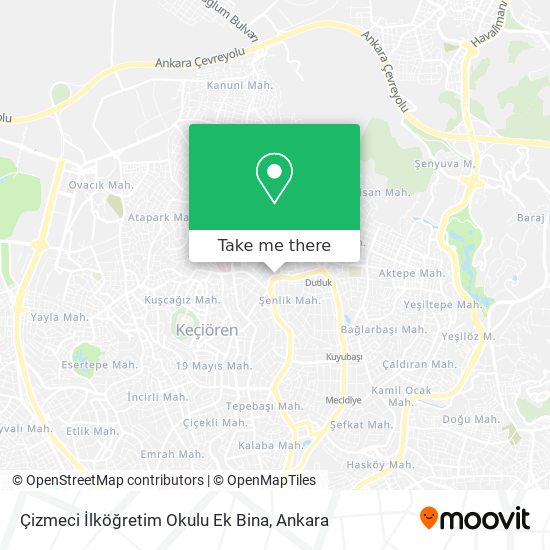 Çizmeci İlköğretim Okulu Ek Bina map