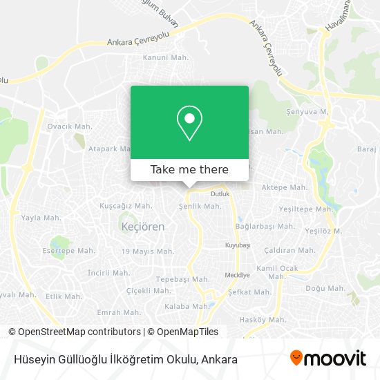 Hüseyin Güllüoğlu İlköğretim Okulu map