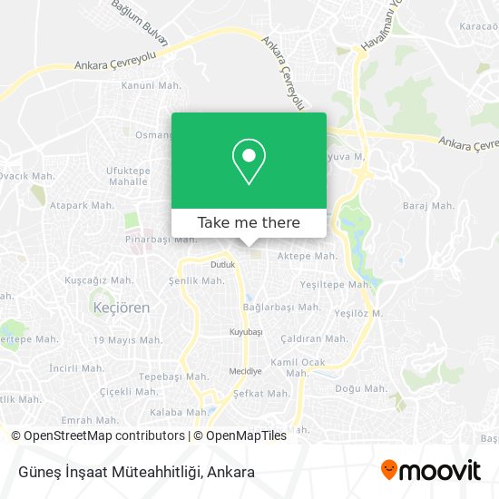 Güneş İnşaat Müteahhitliği map