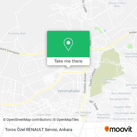 Toros Özel RENAULT Servisi map