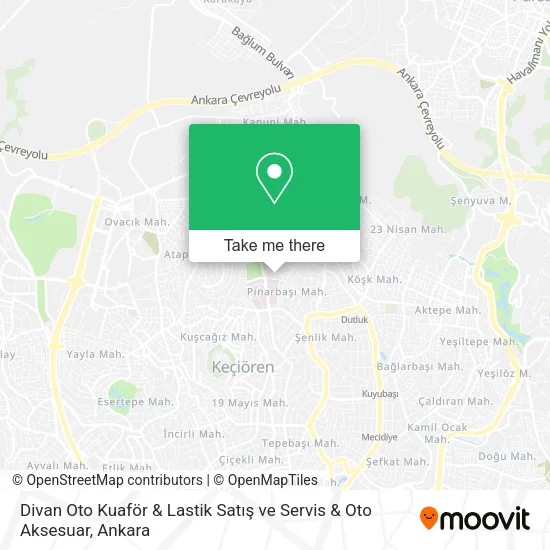 Divan Oto Kuaför & Lastik Satış ve Servis & Oto Aksesuar map