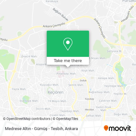 Medrese Altın - Gümüş - Tesbih map