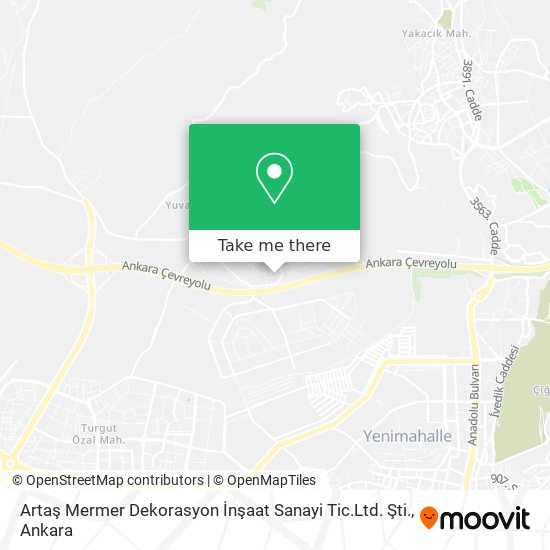 Artaş Mermer Dekorasyon İnşaat Sanayi Tic.Ltd. Şti. map