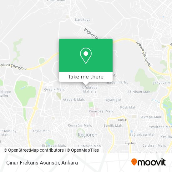 Çınar Frekans Asansör map