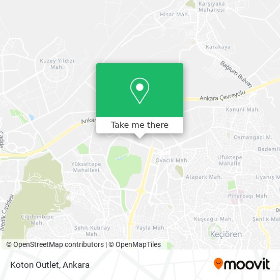 Koton Outlet map