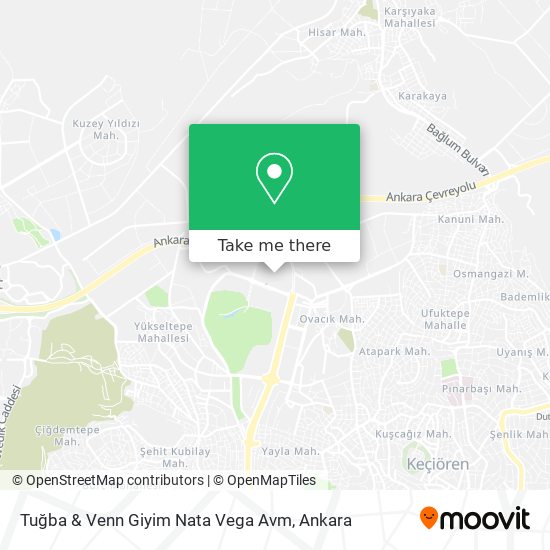 Tuğba & Venn Giyim Nata Vega Avm map