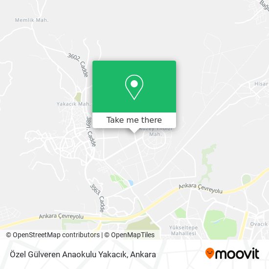 Özel Gülveren Anaokulu Yakacık map