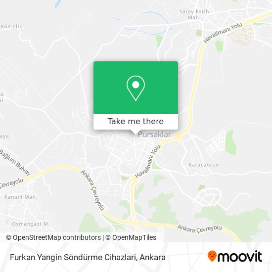 Furkan Yangin Söndürme Cihazlari map