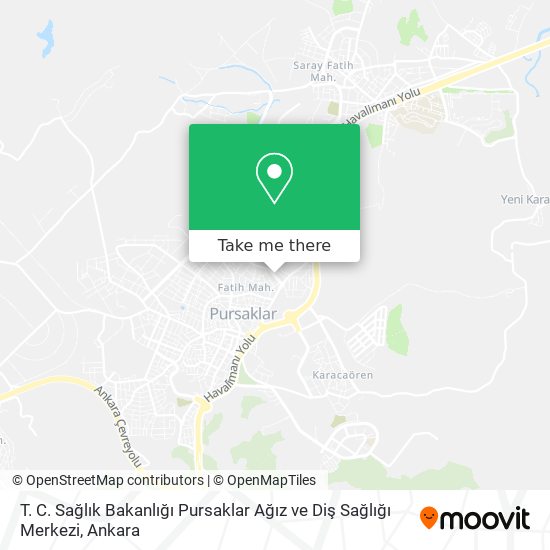 T. C. Sağlık Bakanlığı Pursaklar Ağız ve Diş Sağlığı Merkezi map