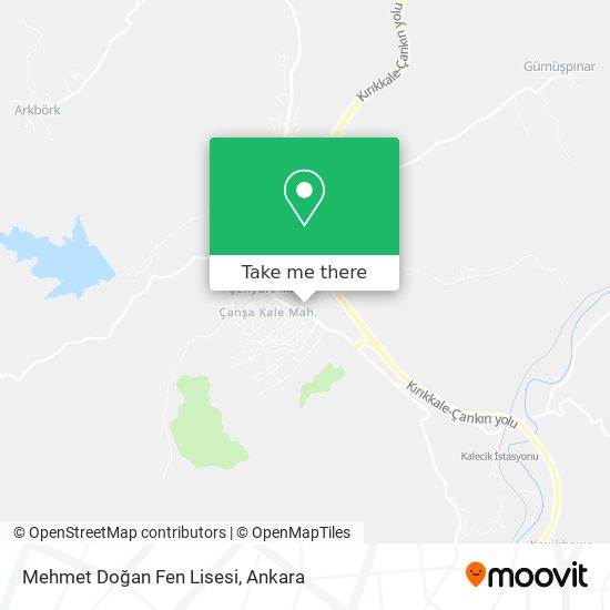 Mehmet Doğan Fen Lisesi map