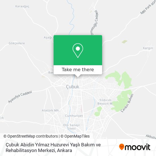 Çubuk Abidin Yılmaz Huzurevi Yaşlı Bakım ve Rehabilitasyon Merkezi map