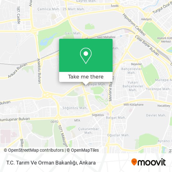 T.C. Tarım Ve Orman Bakanlığı map
