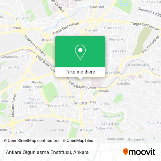 Ankara Olgunlaşma Enstitüsü map