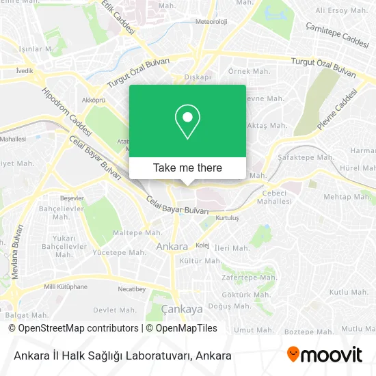 Ankara İl Halk Sağlığı Laboratuvarı map