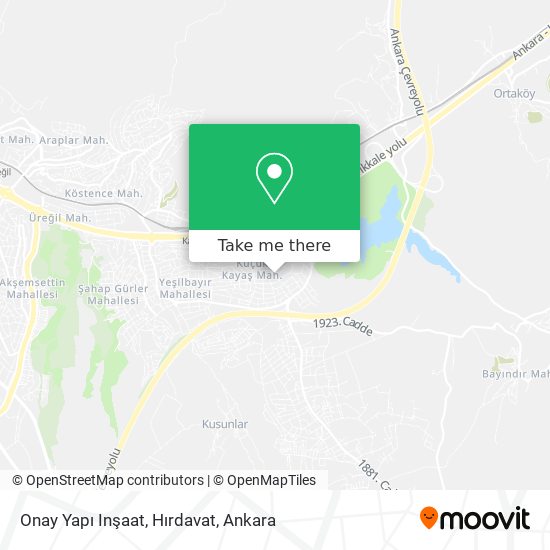 Onay Yapı Inşaat, Hırdavat map