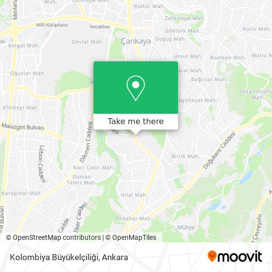 Kolombiya Büyükelçiliği map
