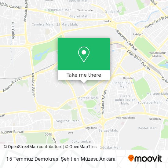 15 Temmuz Demokrasi Şehitleri Müzesi map