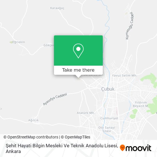 Şehit Hayati Bilgin Mesleki Ve Teknik Anadolu Lisesi map
