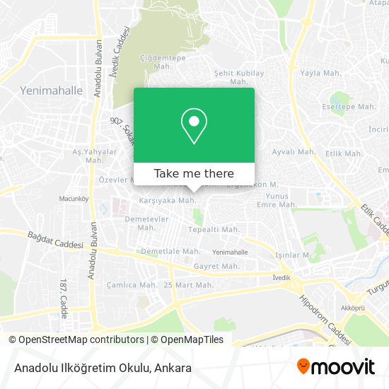 Anadolu Ilköğretim Okulu map