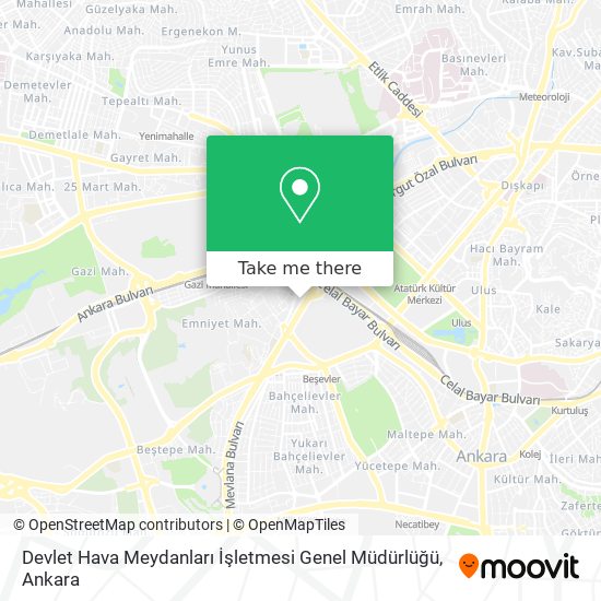 Devlet Hava Meydanları İşletmesi Genel Müdürlüğü map