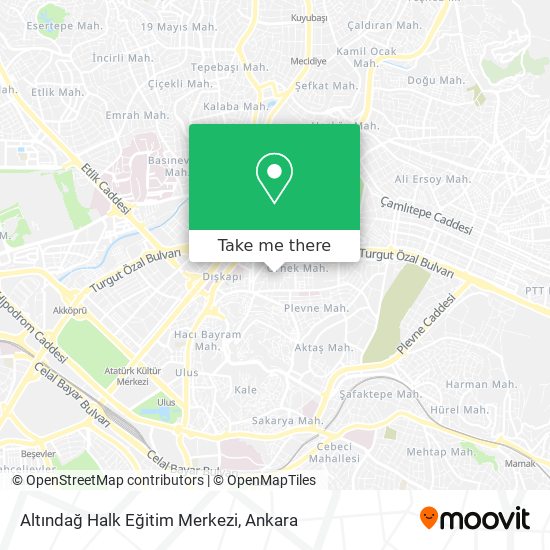 Altındağ Halk Eğitim Merkezi map
