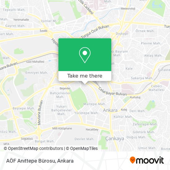 AÖF Anıttepe Bürosu map