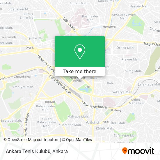 Ankara Tenis Kulübü map
