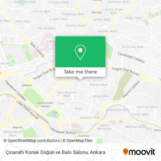 Çınaraltı Konak Düğün ve Balo Salonu map